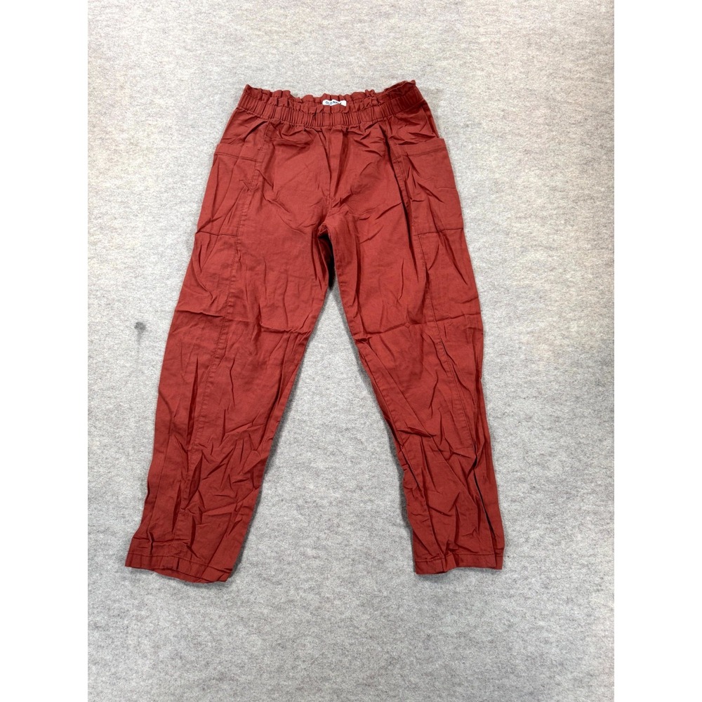 Old Navy Girls XL 14-16 Loose Barrel Ruffle Trim Pull On Pants Molten Copper